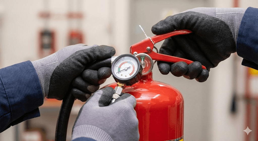 Vérification extincteur